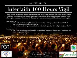 Interfaith Vigil In Janesville Starting Friday January 20